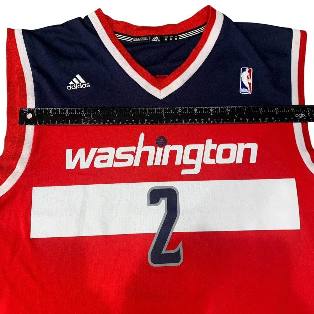 John Wall Washington Wizards #2 Adidas NBA Jersey Red Men's Medium Vintage 2012